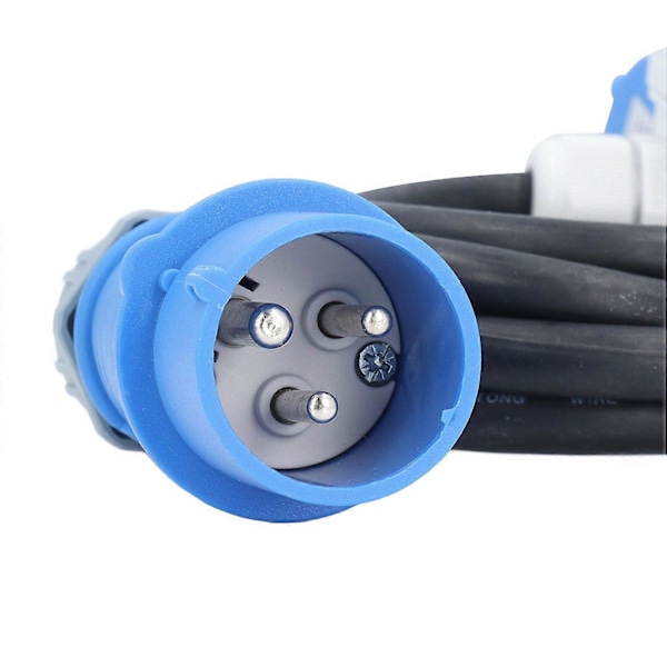 AC 220‑250V 16A 3-stifts CEE-uttag med 220V LCD Digital Mätare Digital Elmätare för Husbil