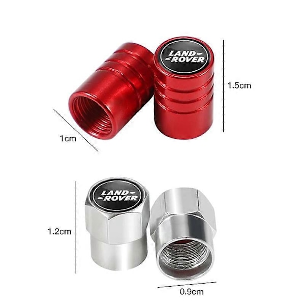 Aluminiumslegering Bilhjul Dækventil Hætter Støv Tilbehør Dekoration Til Land Rover Discovery Defender Range Rover Evoque SV SVR-Motorkøretøj Hjul P B red