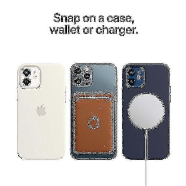 2025 iPhone 12, 12 Pro Silikon Hvit MagSafe Beskyttelsesdeksel