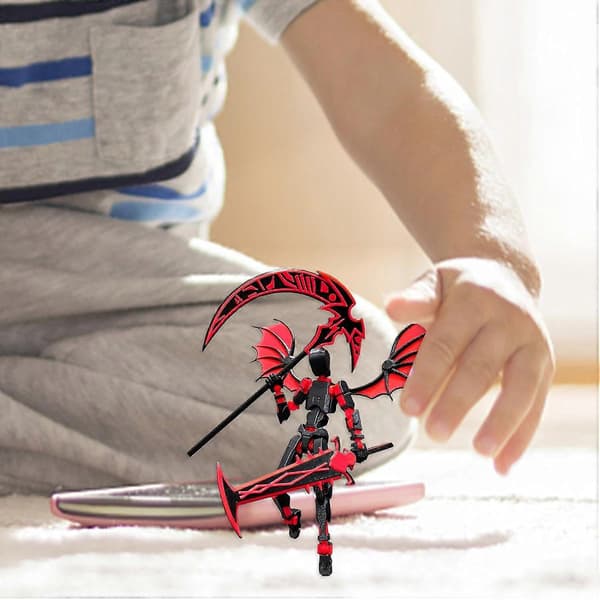 3D-printet leketøy, actionfigurer med full bevegelse, skrivebordsdekorasjon for bursdagsgave