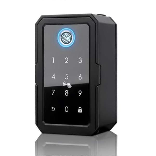 Smartkey Låseboks, Trådløs Smartlåseboks til Hjemmenøgle, Elektronisk Nøgleboks App Digital Kode Bluetooth K Black
