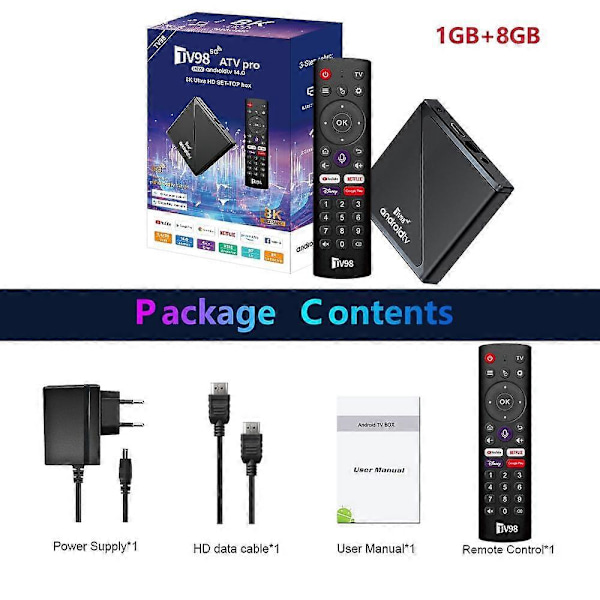 8K Android 14.0 TV Box Set Allwinner H313 2.4G 5G Dual WiFi Bluetooth 5.0 Mediaspelare Stöd Smart Röststyrning Fjärrkontroll Toppbox