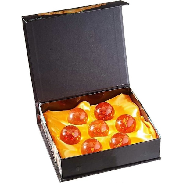 SBSG Medium Krystallglasskuler - 7 stk. med gaveeske, 43 mm i diameter/1,7 tommer i diameter