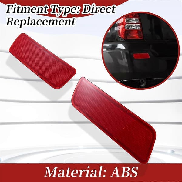 For Terracan 2.4 2.9 Bakre Støtfanger Lys Hale Reflektor Lampe Red