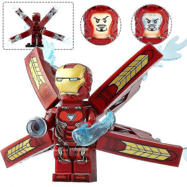 Iron Man MK50 super-britisk murstein superhelt kompatibel med Legoinglys