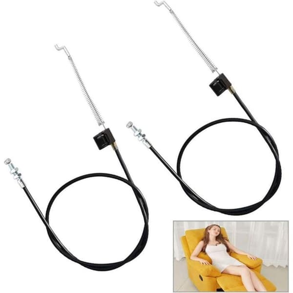 2 x 96 cm lenestolspakewirer, holdbare reservedeler til sofa og sjeselong