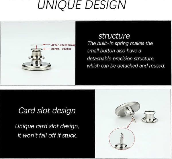 Avtakbare jeansknapper 10-pakning Perfect Fit Button