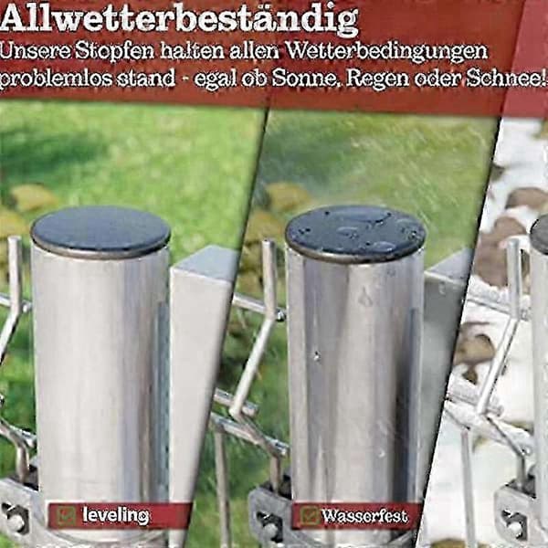 30mm Diameter Støvtett Rørplugg med Rustfritt Stål Flat Hullhette for Runde Rør hwy