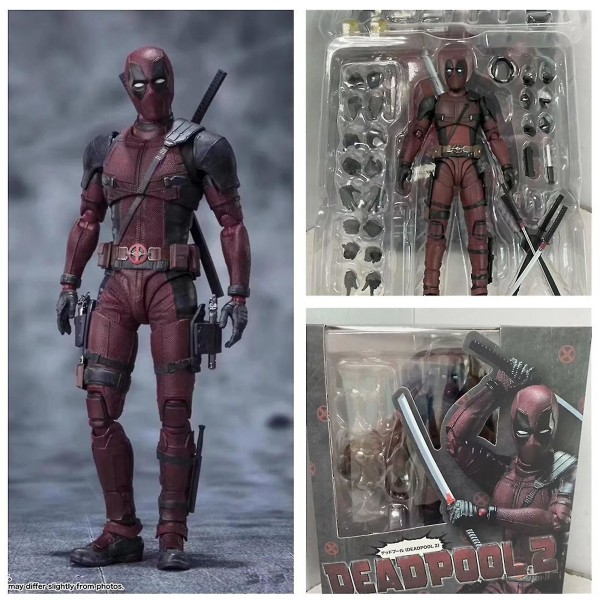 Deadpool 2 Deadpool Marvel 6\" SHF Actionfigur KO Ver Filmer Leksaker Present