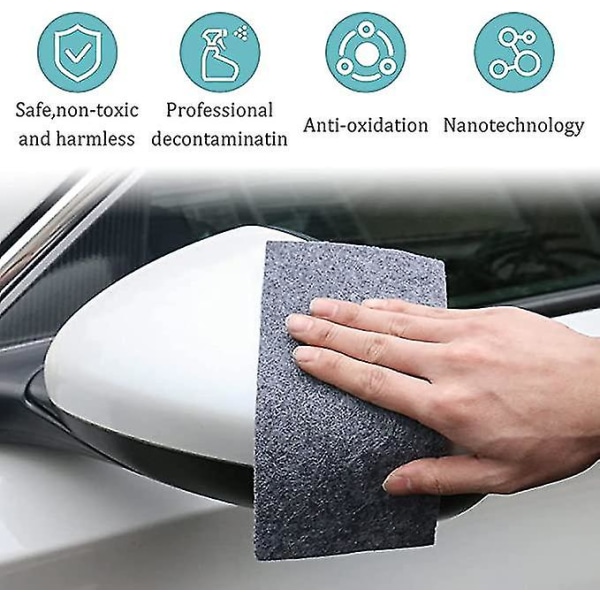 Nanoglitterduk, Multipurpose bilskrapborttagningsduk, Nano Magic Duk för billack Reparation, 6st