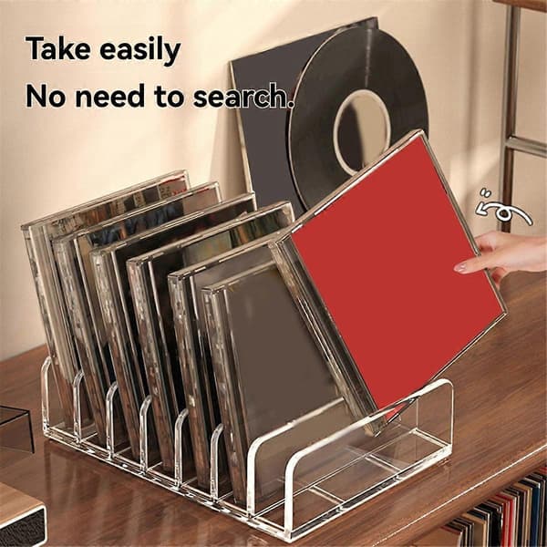 Akryl CD/DVD Oppbevaringsstativ Transparent Organizer Stativ Displayholder for CD/DVD, Holder Flere Disker As Shown