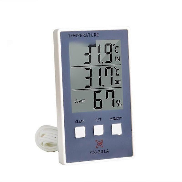 Utomhus Hygrometer Digital Väderstation Elektronisk Sensor Babyrumstemperatur