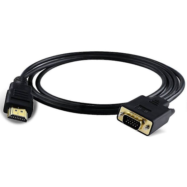 HDMI - VGA -sovitinkaapeli VGA - HDMI -sovitinmonitori d-sub - HDMI 15-nastainen HDMI-sovitin uros - VGA urosliitäntäkaapeli lähetin yksisuuntainen, sfygv