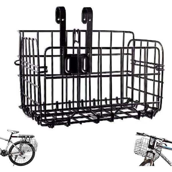 Cykelkurv, foldbar cykelkurv, forreste cykelkurv, foldbare cykelkurve lavet af stål, montering på det forreste styr