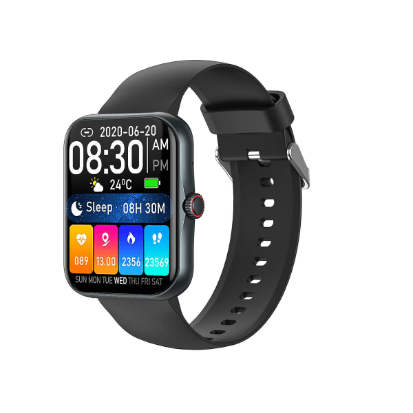 Smart Watch 1,83'' Full Screentouch Män Kvinna Sport Fitness Smartklocka Puls Bluetooth Stegräknare Ip67 Vattentät Smart Watch