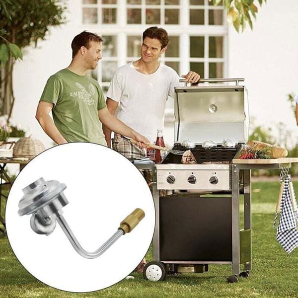 Grillregulator i rustfritt stål - ZOR - Ulisem propanregulator - Robust rustfritt stål