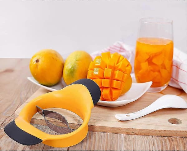 Mangoskiver i rustfritt stål - Ekstra stor mangokjerner, ultraskarp mangokutter