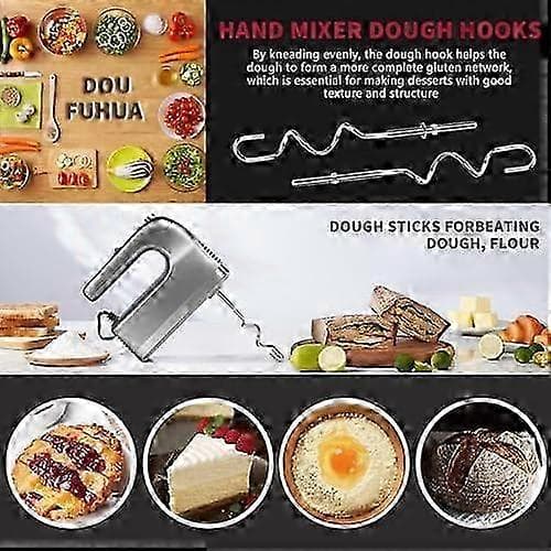 KitchenAid Håndmixer Dejkrog Udskiftning - Rustfrit stål til KHM512, 5KSM, KSM, KSMO modeller