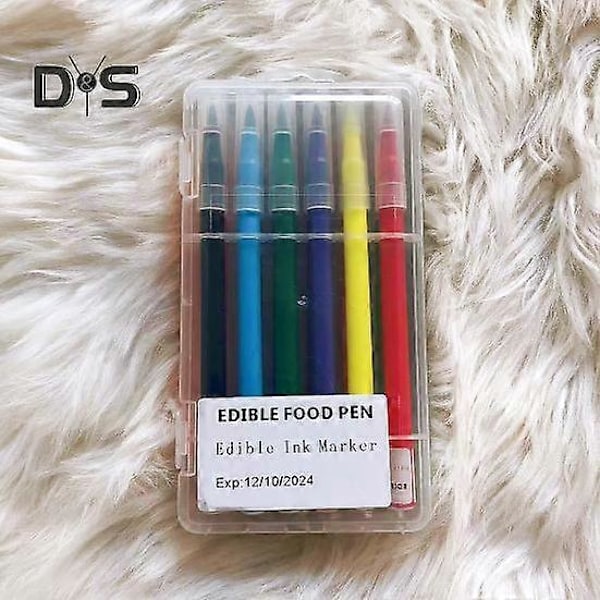 Multifunktionell Ätbar Matpenna Pigment Hållbar Bakfärg Pennor Tårtdekoration beige