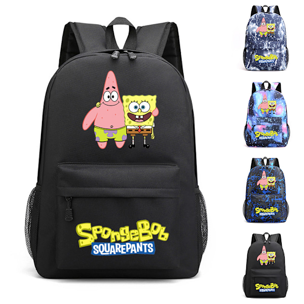 Spongebob Squarepants Ryggsäck för Barn Skolryggsäck Student Axelväska Laptopväska Reseryggsäck D D 29*14*40cm