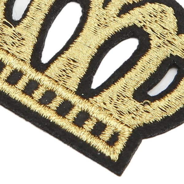 10 st broderade kronlappar DIY guldkronlappar för kläder handväskor hattar byxor