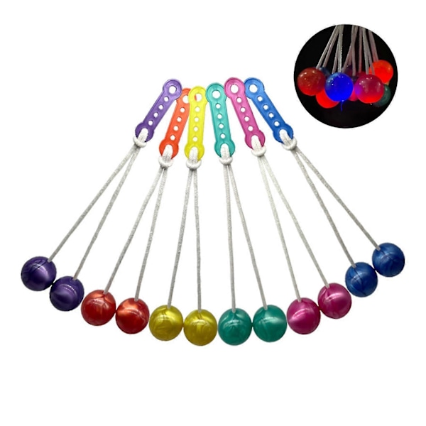 Kids Leisure Pro-clackers Boll Fidget Leksak Fickformat Swing Bollar Tröghetskollision Antistress Klassisk Leksak Tröghetsslag Boll Handövningsleksaker Fidg With Light