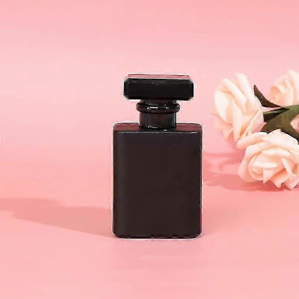2026 Tjock Glas Påfyllningsbar Parfymflaska Spruta Pump Parfymflaskor Behållare Black 30ml