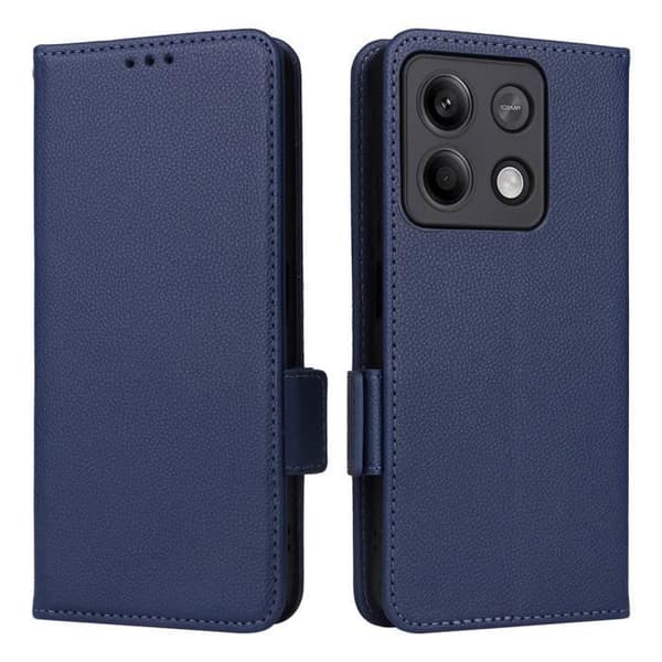 Xiaomi Redmi Note 13 5G Fodral - PU-läderfodral - Fullt skydd - Marinblå