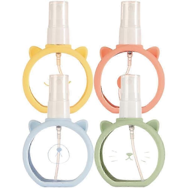 Små plastsprayflaskor 4 st Små sprayflaskor reseflaskor Atomizer för resor Tomma