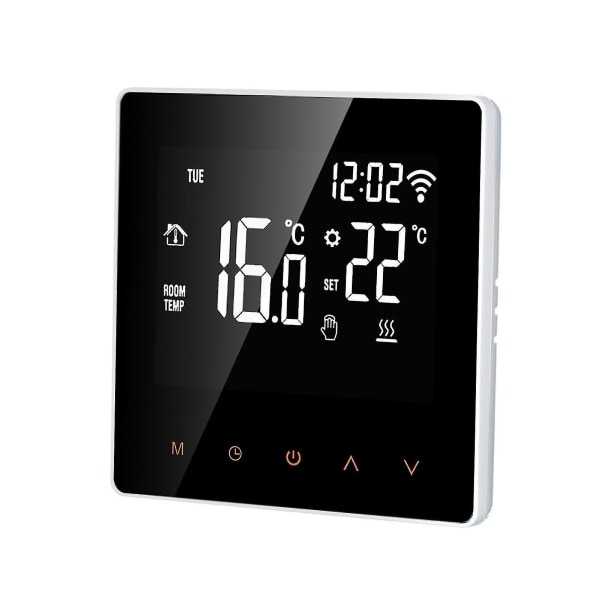 Wi-fi Smart Termostat Digital Temperaturkontroll Tuya App Kontroll Lcd Display pekskärm Vecka Programmerbar El Golvvärme Termostat För