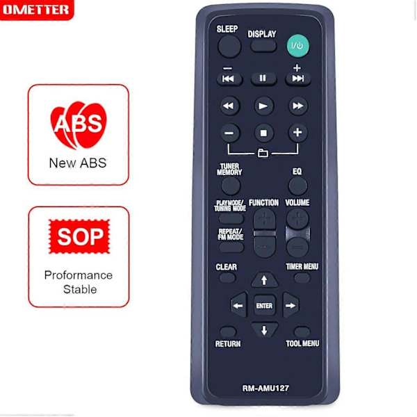 Uusi kaukosäädin RM-AMU127 Sony Audio System -järjestelmälle CMT-G1BIP CMT-G1IP HCD-G1BiP HCD-G1iP