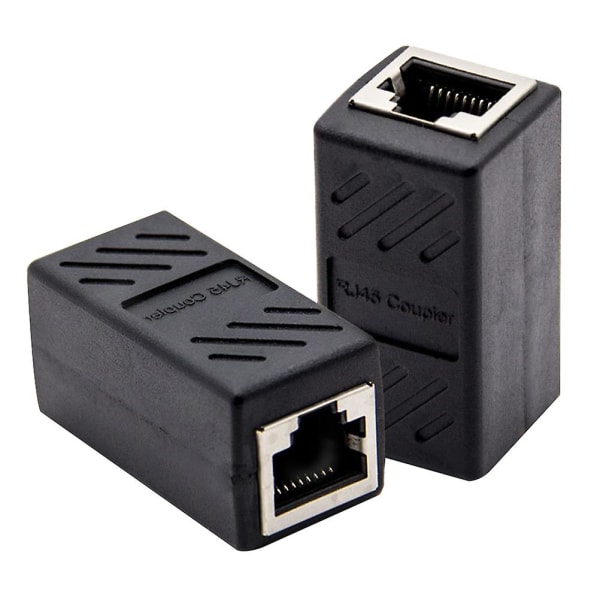 2 st Kabel Ethernet Hona Kopplingskabel Rj45 Splitter Ethernet Adapter Extender Rj45 Extender