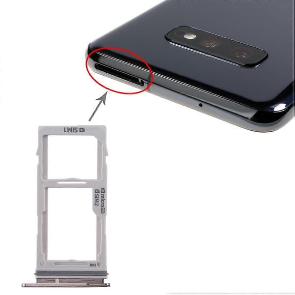 Til Galaxy S10+ / S10 / S10e SIM-kortbakke + SIM-kortbakke / Micro SD-kortbakke