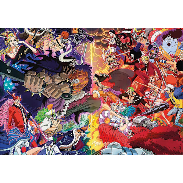 One Piece - 70 x 50 Cm - Fra 14 År - Puslespill med 1000 Brikker - Tålmodighet og Refleksjonsspill - Landskapsformat - Netto Bilde - Dekorasjon