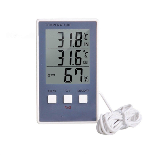 Utomhus Hygrometer Digital Väderstation Elektronisk Sensor Babyrumstemperatur