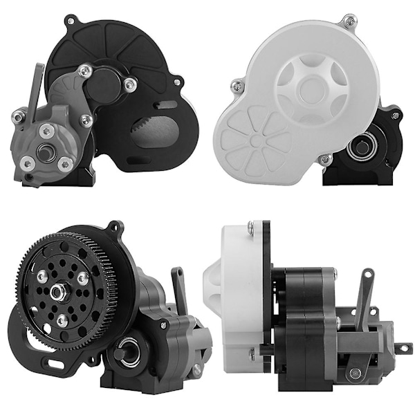 Metallinen täydellinen vaihdelaatikko vaihteistolaatikko yhdellä vaihteella 1/10 RC Crawler -autolle Axial SCX10 AX10 Titanium