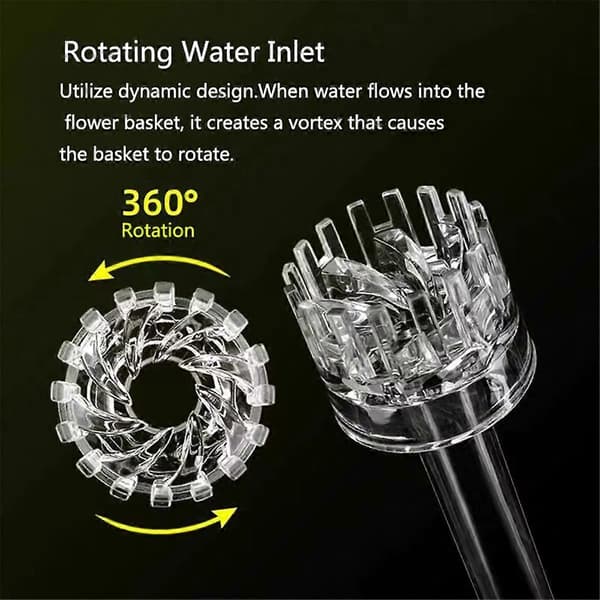 Klar Akvarium Skimmer Rør Spinner Innstrømning Utstrømning 16mm