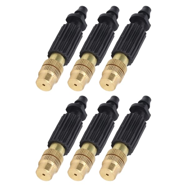 [KK]10 pcs Atomizer Nozzle Brass Plastic Micro Misting Spray Head Compatible with Garden Irrigation