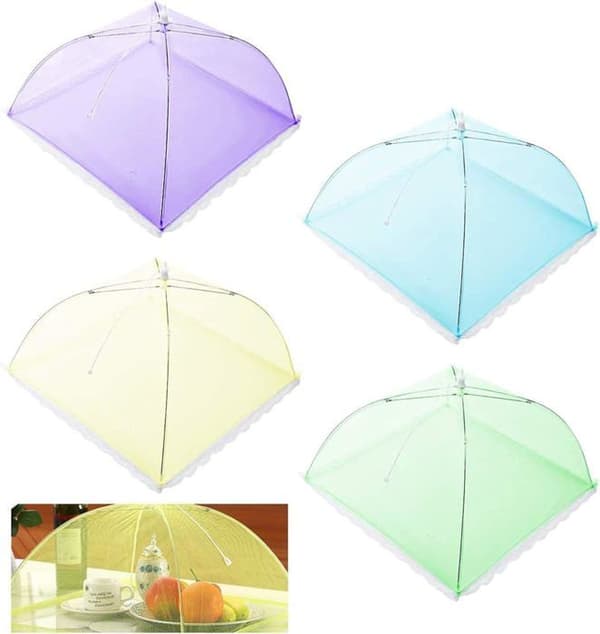 Vikbart matskydd - RYTTGOP - 4-pack - Flugtätt - Nät - 43,2 cm