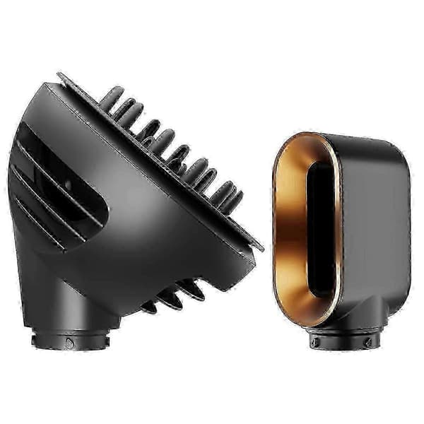 Dyson Airwrap Wave Curl Diffuser og Pre-Styler for Forbedrede Krøller - Svart