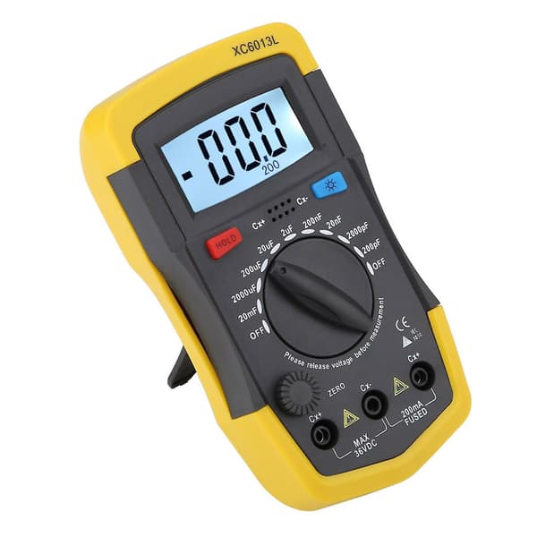 LCD digital kapasitansmåler kondensatortester mF uF kretsmåler