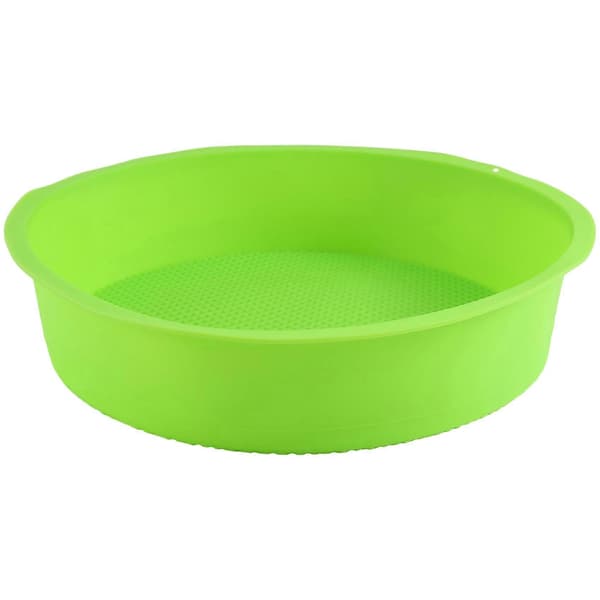 Silikoneform Bageform 26cm/10tommer Rund Kageform Bagepande Blå og grønne farver er tilfældige