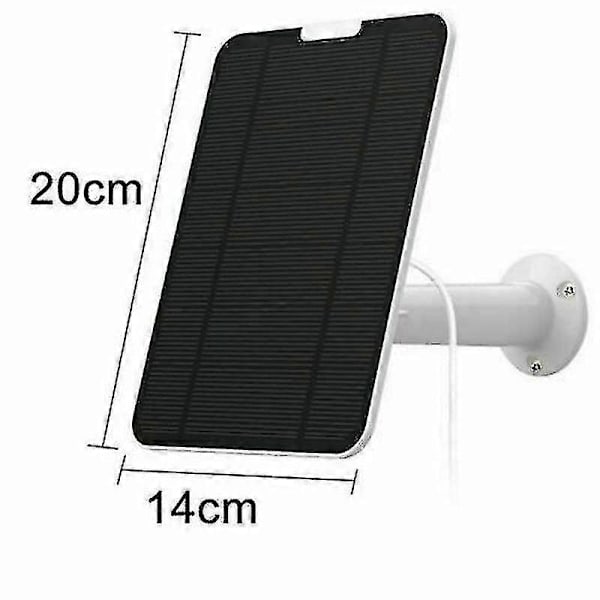 Solpanel för Eufycam 2/2c/2c Pro/e/2 Pro 4w Fäste 13ft Kabel Svart