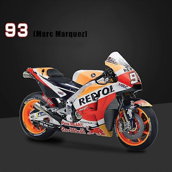 1/18 Ducati Desmosedici MotoGP 2018 Rossi 04# Moottoripyörämalli Leluauto Kokoelma Iskunvaimennin Maasto Autocycle Lelu Honda 93 with box