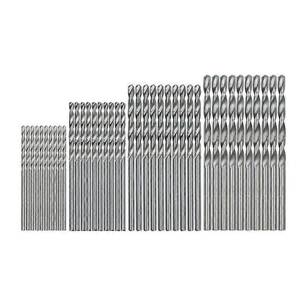 40 stk Mini Drill HSS Bor 0,5 mm-2,0 mm Rett Skaft PCB Spiralbor Sett