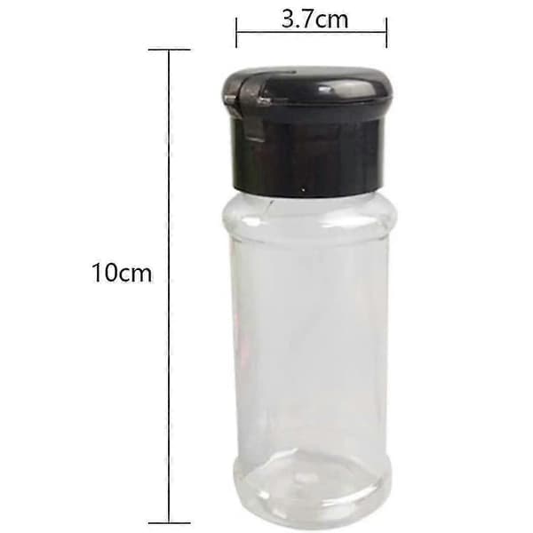 [KK]12-pack Plastic Spice Jars with Lids, 100 ml Spice Storage Container Bottle Spice Pepper