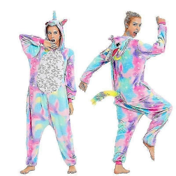 Katt Vuxna Djur Stitch Totoro Sie Kvinnor Män Par Pyjamas Kostym Sovkläder Hemkläder- 3d cat 8t(height 115-125cm)