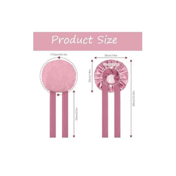 Nathue - Dame - Satin - Elastik - Pink - Behagelig for håret