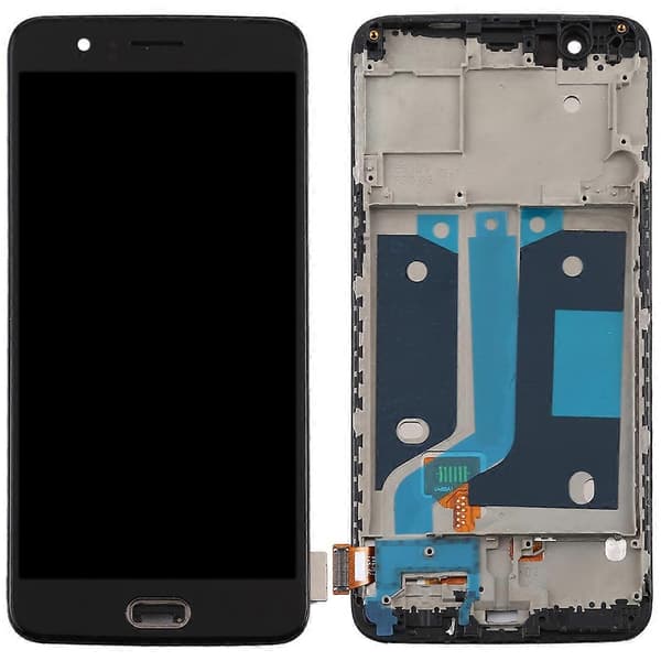 Til OnePlus 5 A5000 TFT Materiale LCD-skærm og Digitizer Fuld Samling med Ramme