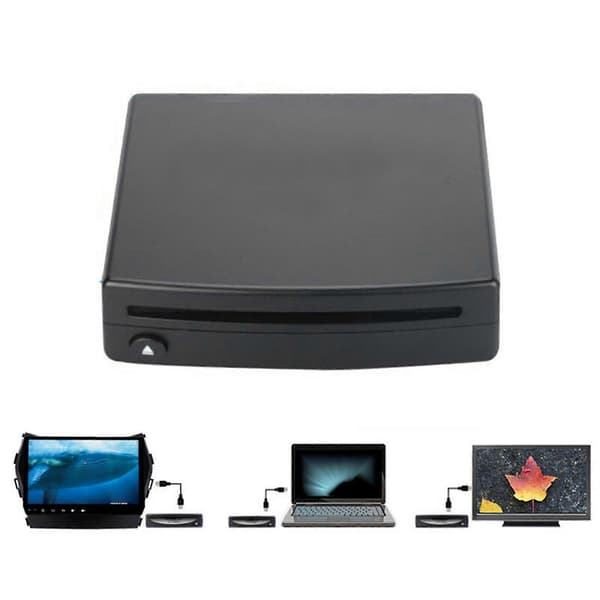 1din Bilradio Cd/dvd-afspiller Ekstern Til Android Stereo Interface Usb-forbindelse Gps-navigation Pl Black